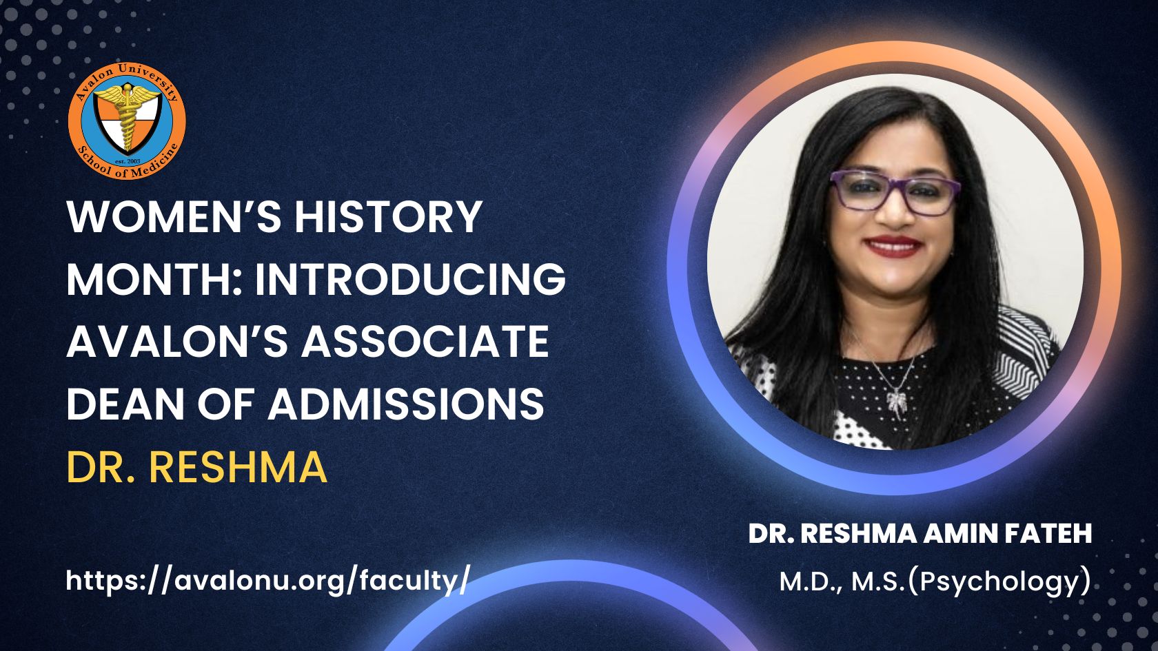 Women’s History Month Introducing Dr. Reshma