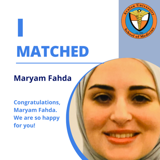 I matched Maryam Fahda