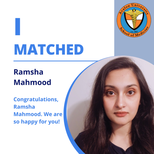 I matched Ramsha Mahmood