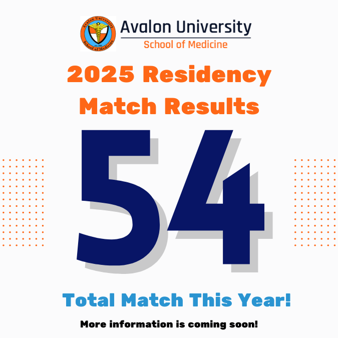 more than 50 Residency Match at Avalon University in 2025 more than 50 Residency Match at Avalon University in 2025