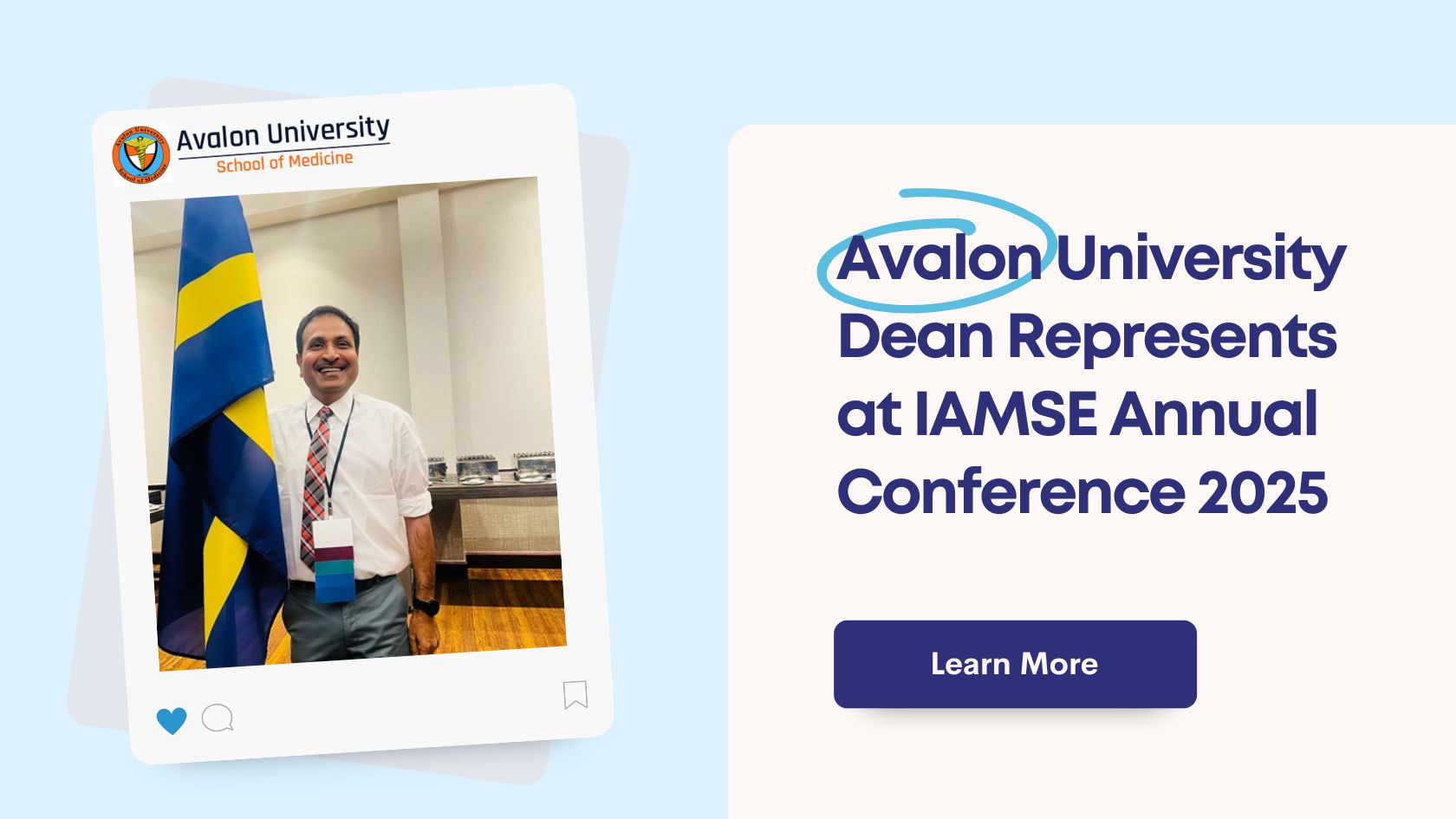 Avalon University Dean Represents at IAMSE Annual Conference 2025 (1)